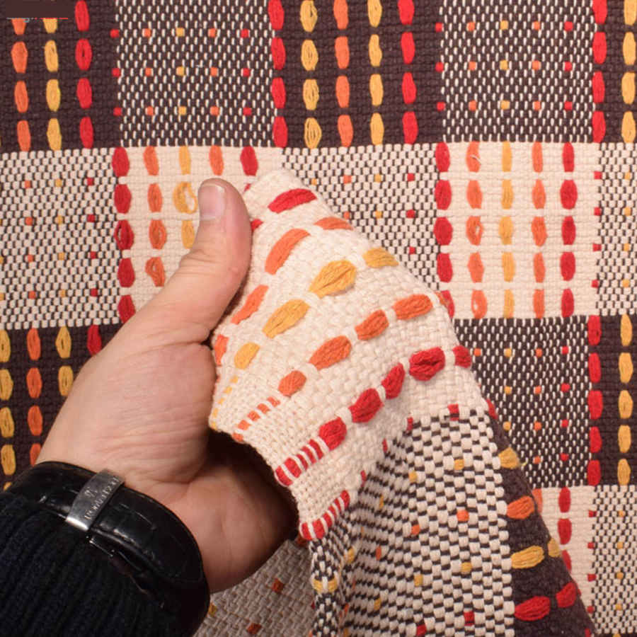 سجادة جاجيم إيرانية أصيلة منسوجة بخطوط موديل فيستا