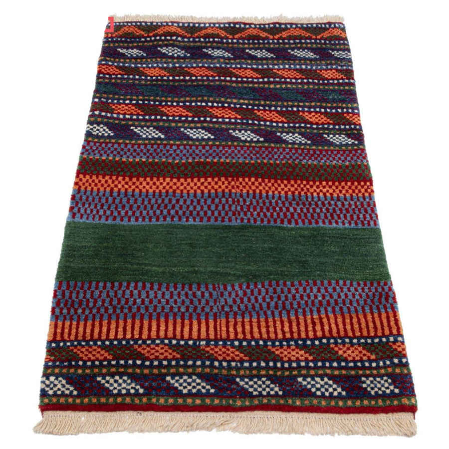 سجاد جابيه إيراني من الصوف محبوك يدويًا في شيراز مقاطع