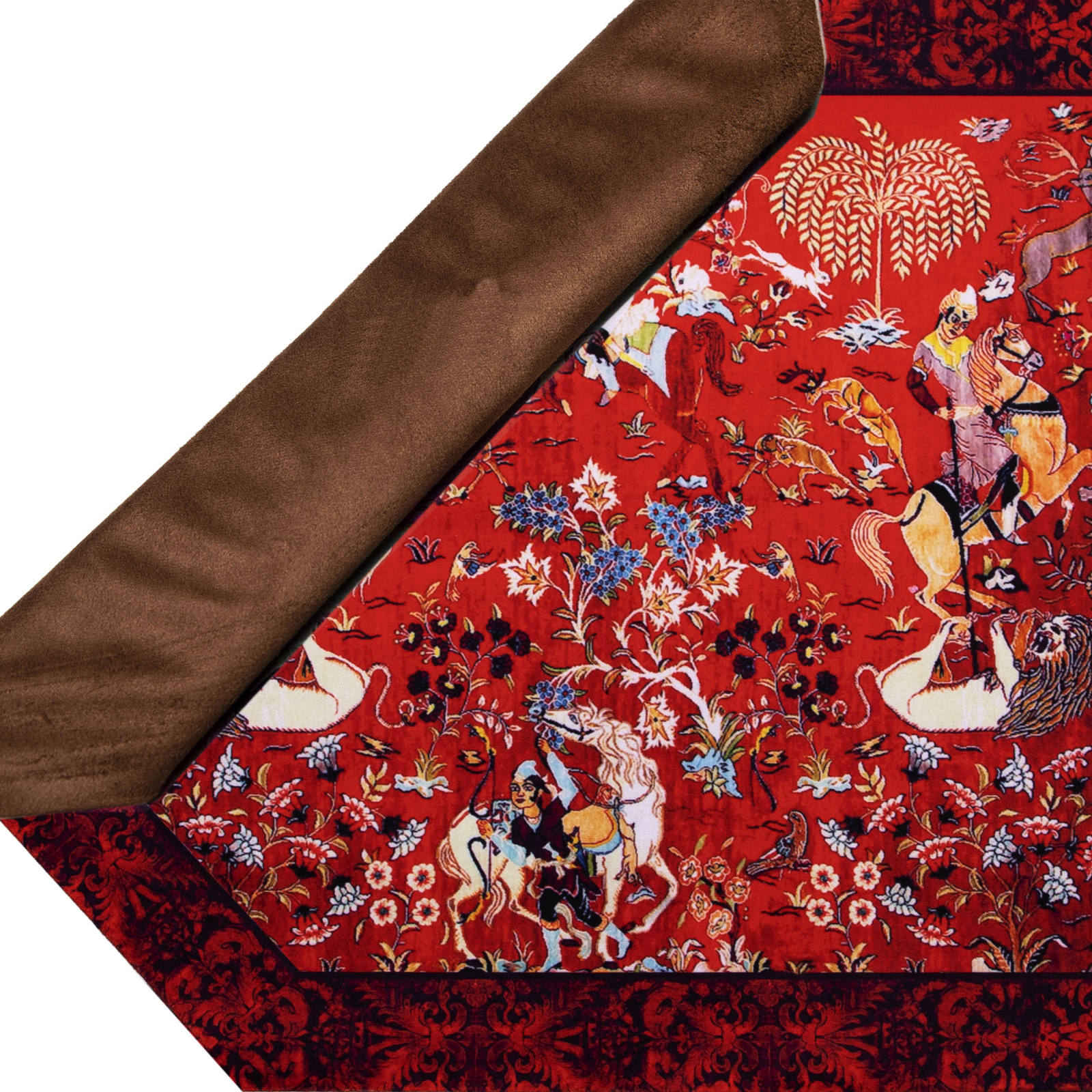 عداء طاولة حريري إيراني بتصميم شكرغه