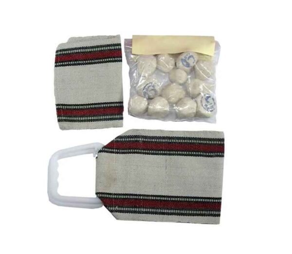 ماسك الوجه والجسم الطبيعي من روشور سيفيداب مع قفاز الاستحمام - الطراز الإيراني