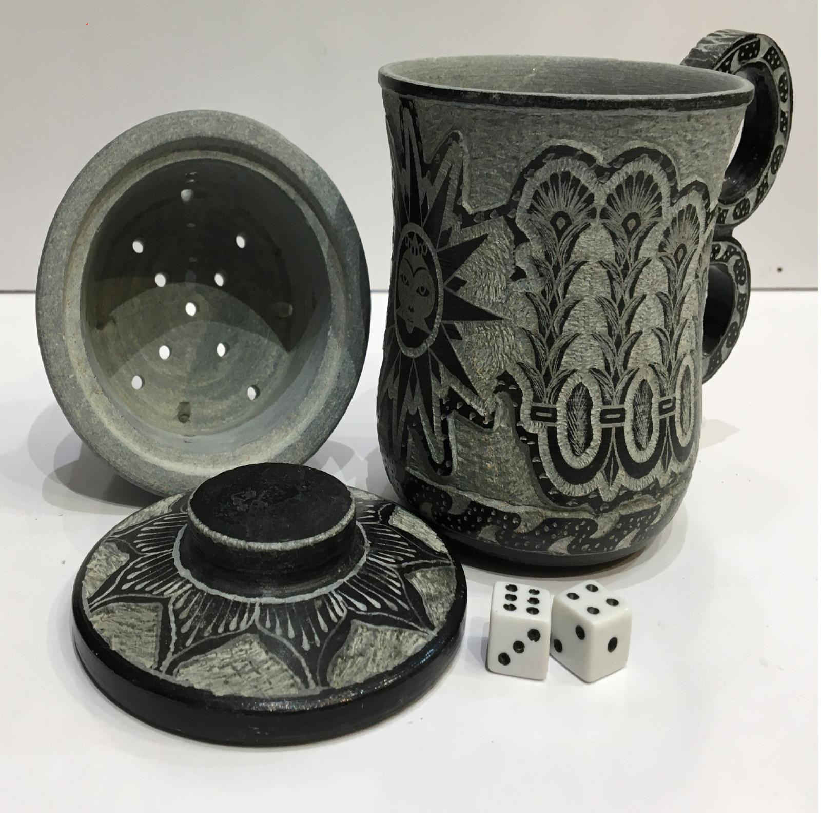 كوب صنع الشاي من الحجر، موديل الشمس