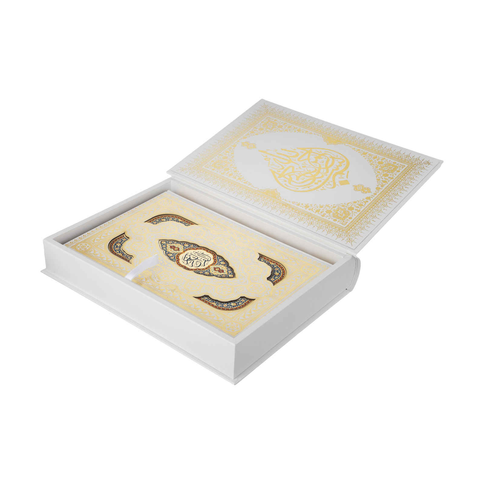 المصحف الشريف الكريم العربي الأبيض مع الترجمة الفارسية