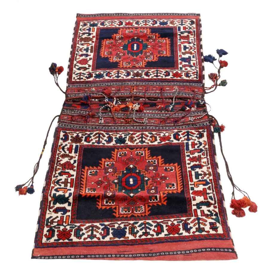 حقيبة سرج إيرانية عتيقة – مصنوعة يدويًا ومستعملة 5704383