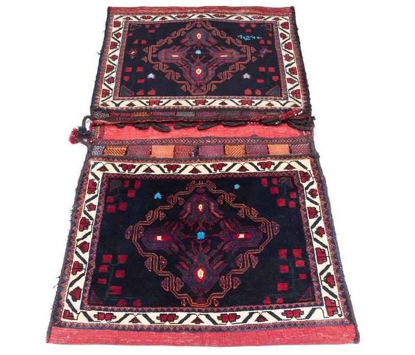 حقيبة سرج إيرانية عتيقة – مصنوعة يدويًا ومستعملة 102268