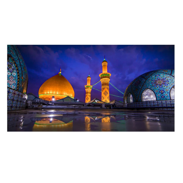 راية جداريه إسلامية للمرقد المقدس لعباس بن