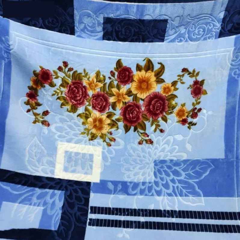 بطانية سرير مزدوج إيرانية من جولبافت 220×240 سم آسماني