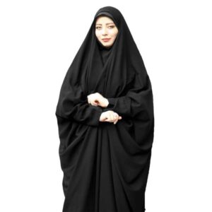 شادر إسلامي عربي أسود حجاب للنساء والصلاة – صَدَفِي