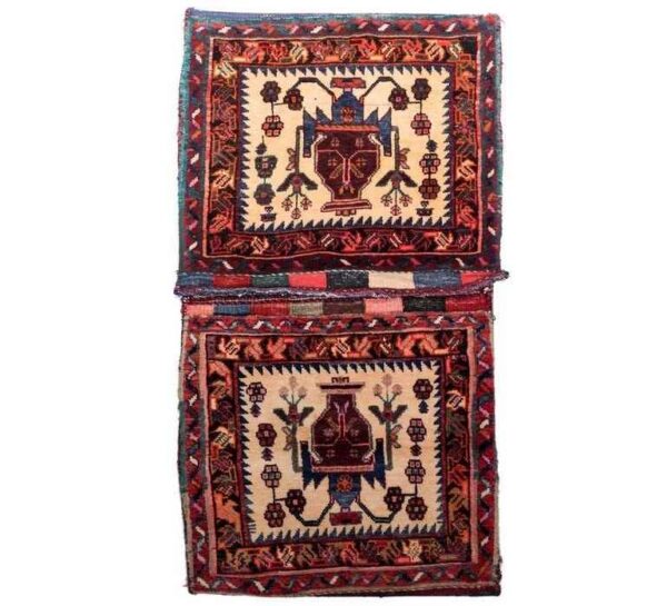 حقيبة سرج إيرانية عتيقة – مصنوعة يدويًا ومستعملة 102265