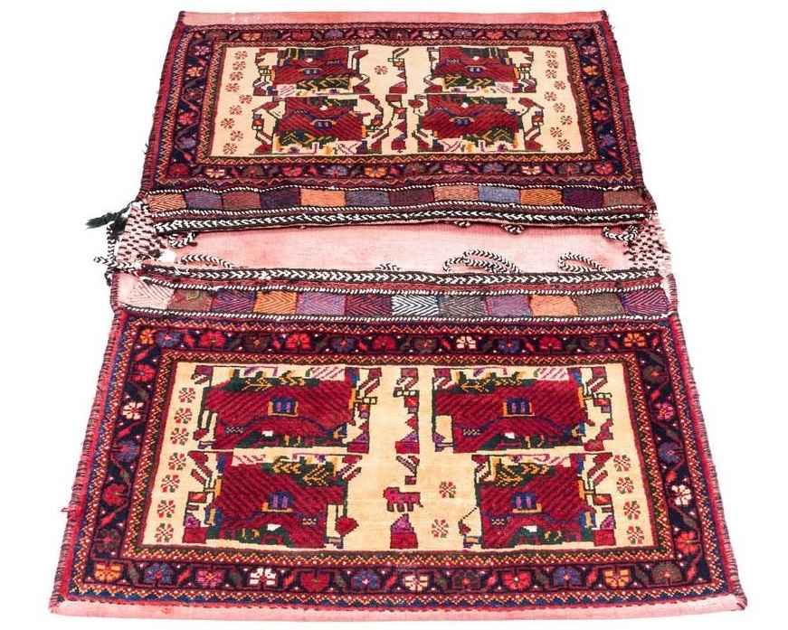 حقيبة سرج إيرانية عتيقة – مصنوعة يدويًا ومستعملة 102273