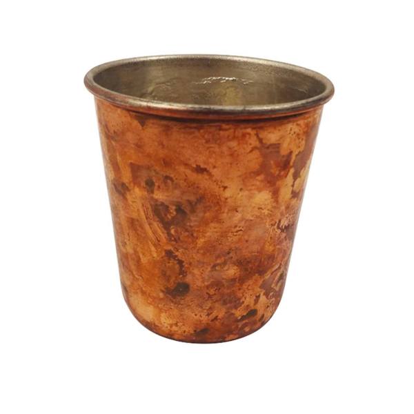 كوب نحاس فارسي مصنوع يدويًا بمقبض للمشروبات الباردة – مطرز