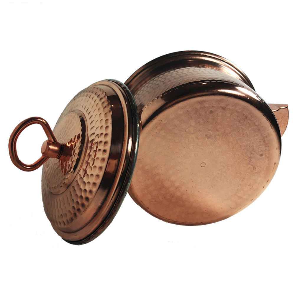 قدر مطروق من النحاس إيراني بأسلوب تقليدي فيرا