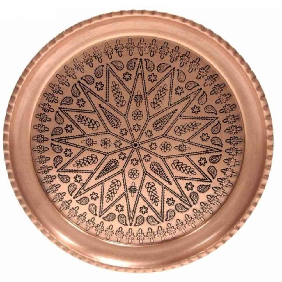 مجموعة من 7 أكواب نحاس إيراني مصنوعة يدويًا بمقابض للمشروبات الباردة – مطرزة بطريقة شمس