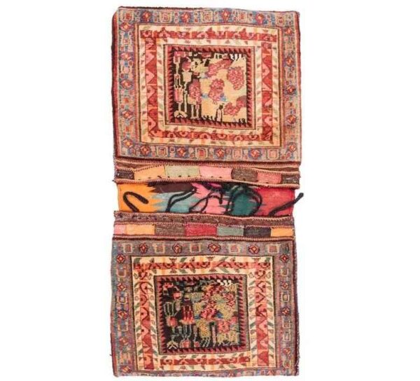 حقيبة سرج إيرانية عتيقة – مصنوعة يدويًا ومستعملة 102258