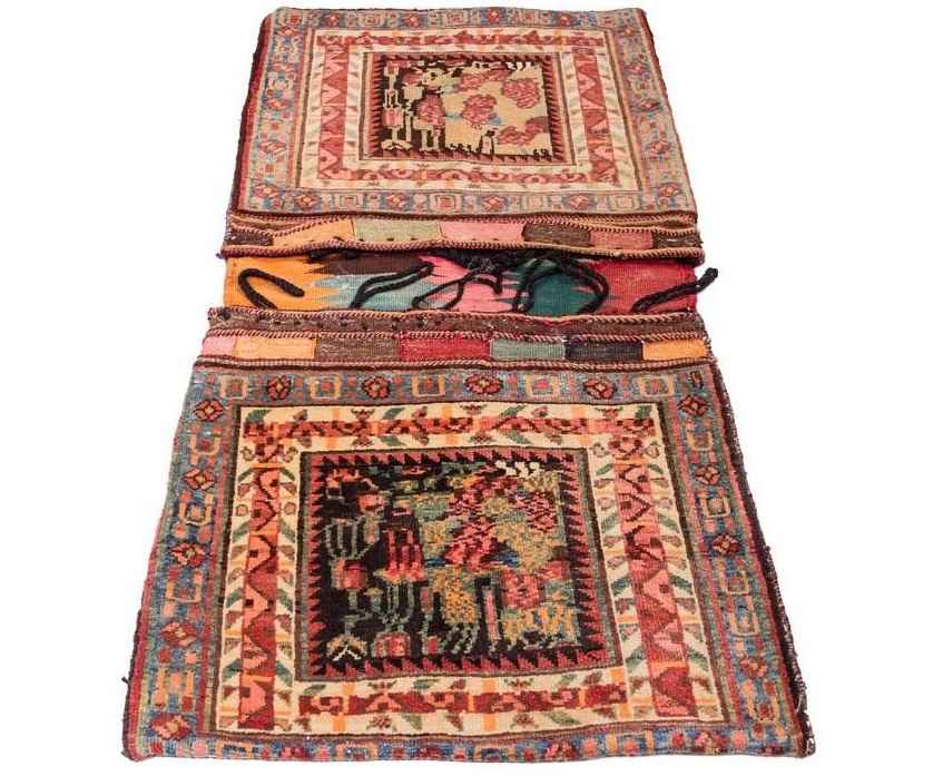 حقيبة سرج إيرانية عتيقة – مصنوعة يدويًا ومستعملة 102258