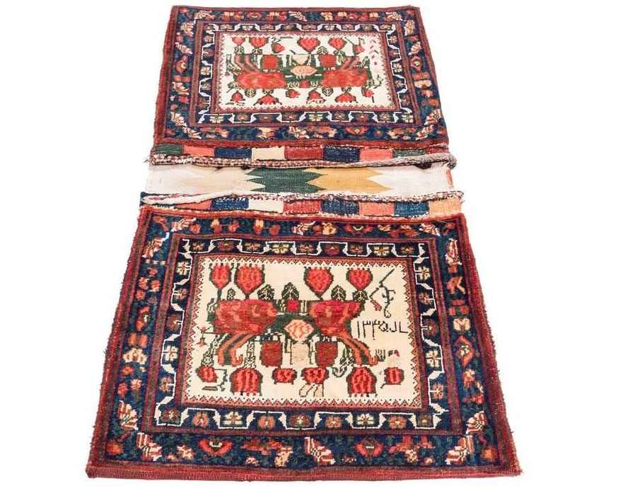 حقيبة سرج إيرانية عتيقة – مصنوعة يدويًا ومستعملة 456604