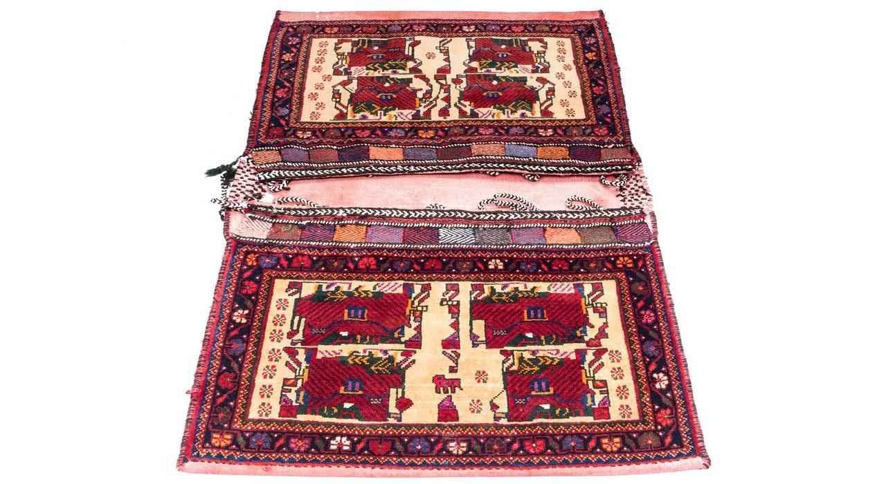 حقيبة سرج إيرانية عتيقة – مصنوعة يدويًا ومستعملة 102273