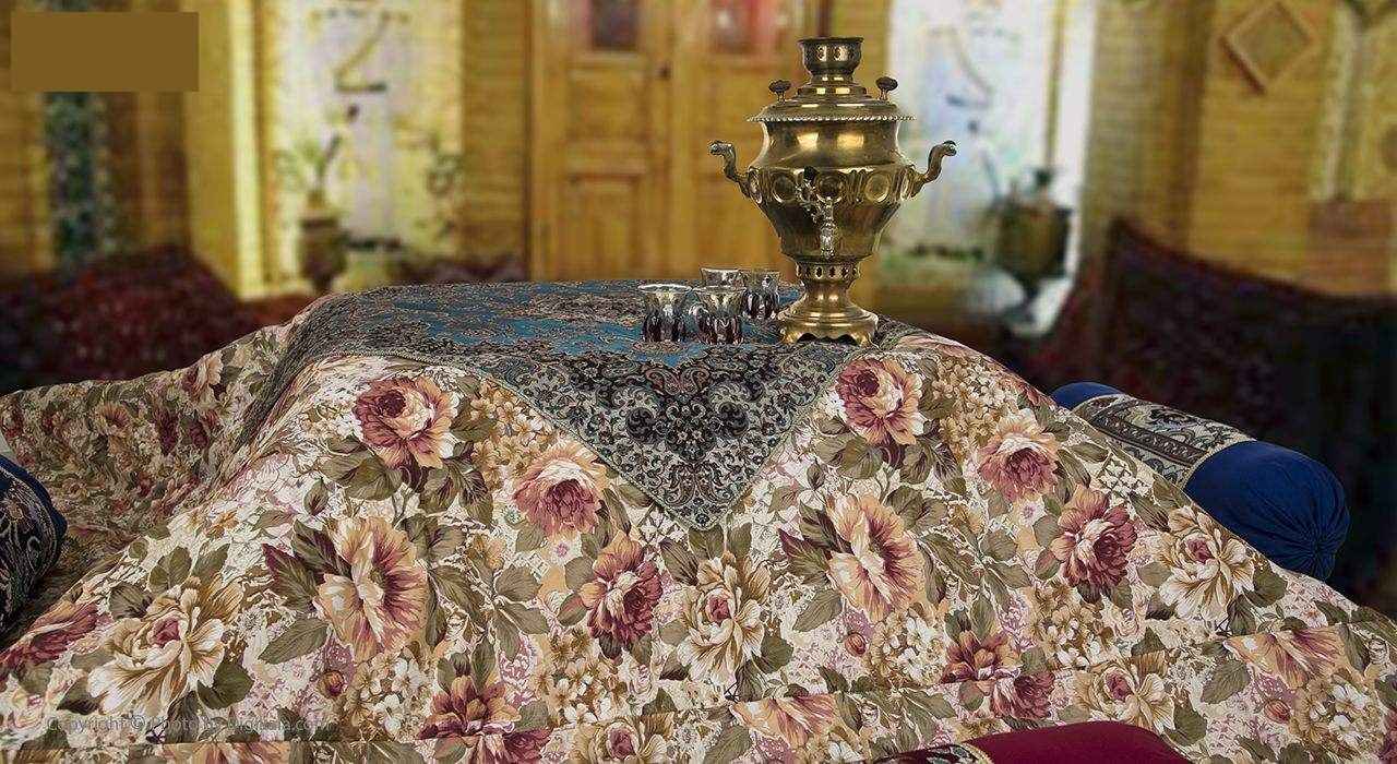 غطاء كورسي إيراني – سميك، ثقيل، ودافئ مزدوج الحجم نسيم