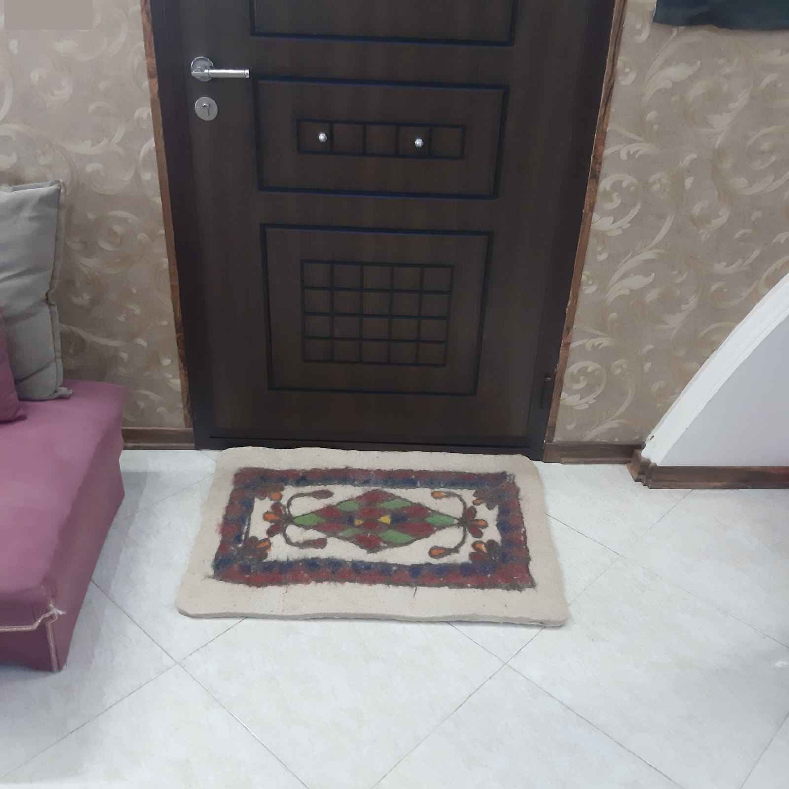 سجاد صوف إيراني مرقع 100% طبيعي ومصنوع يدويًا نيلا