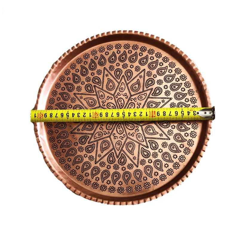 صينية تقديم نحاسية إيرانية مطروقة تقليدياً ترنجيستان