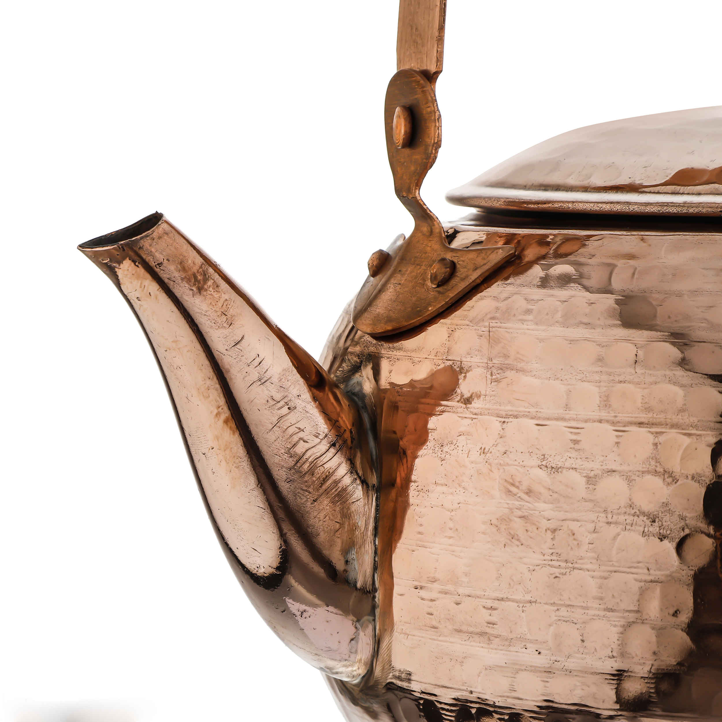 غلاية نحاسية مطروقة إيرانية متينة للطهي التقليدي نيس