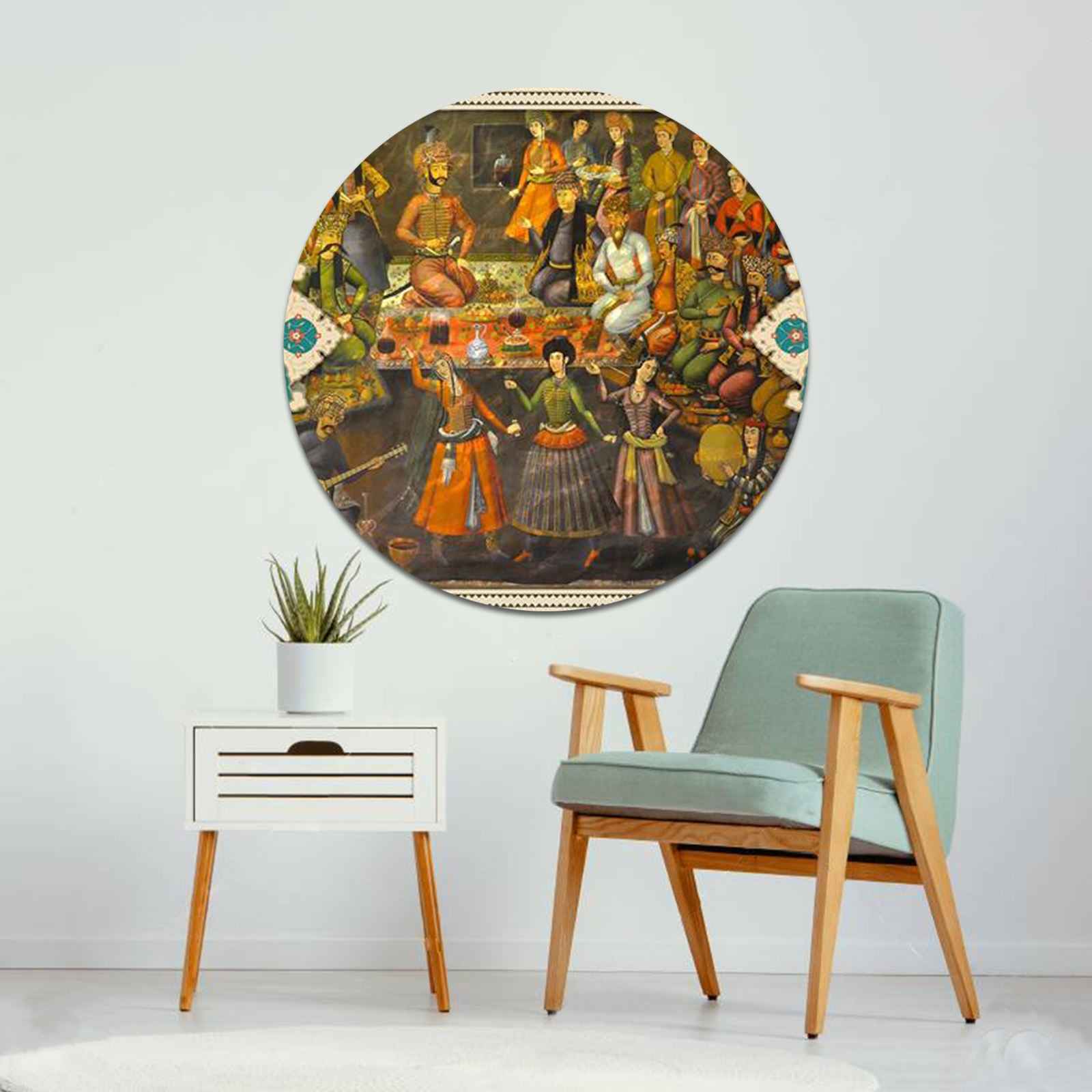 فَن القَماش الإيراني – مطبوع بتصميم القاجار