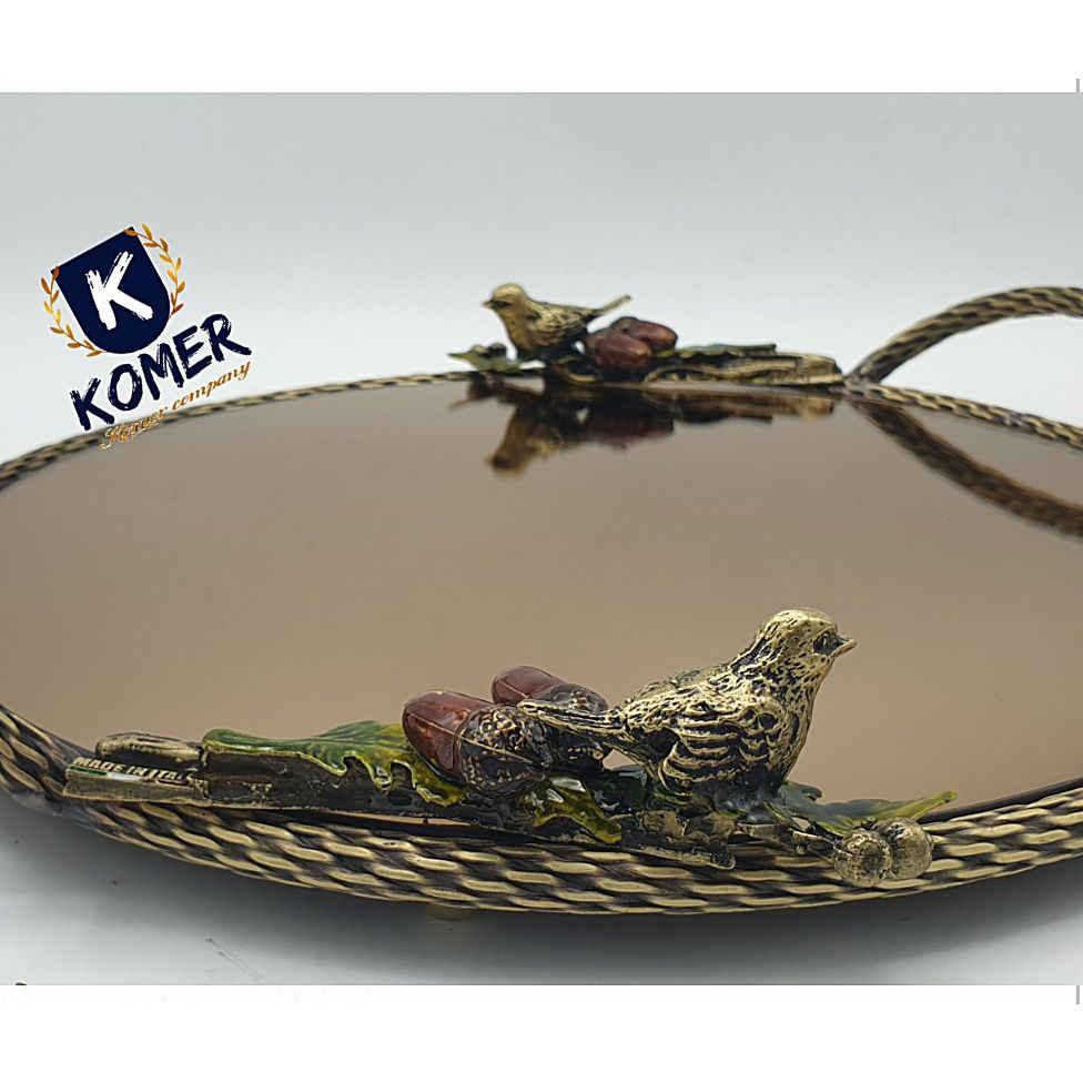 صينية تقديم شاي نحاسية إيرانية موديل سبارو