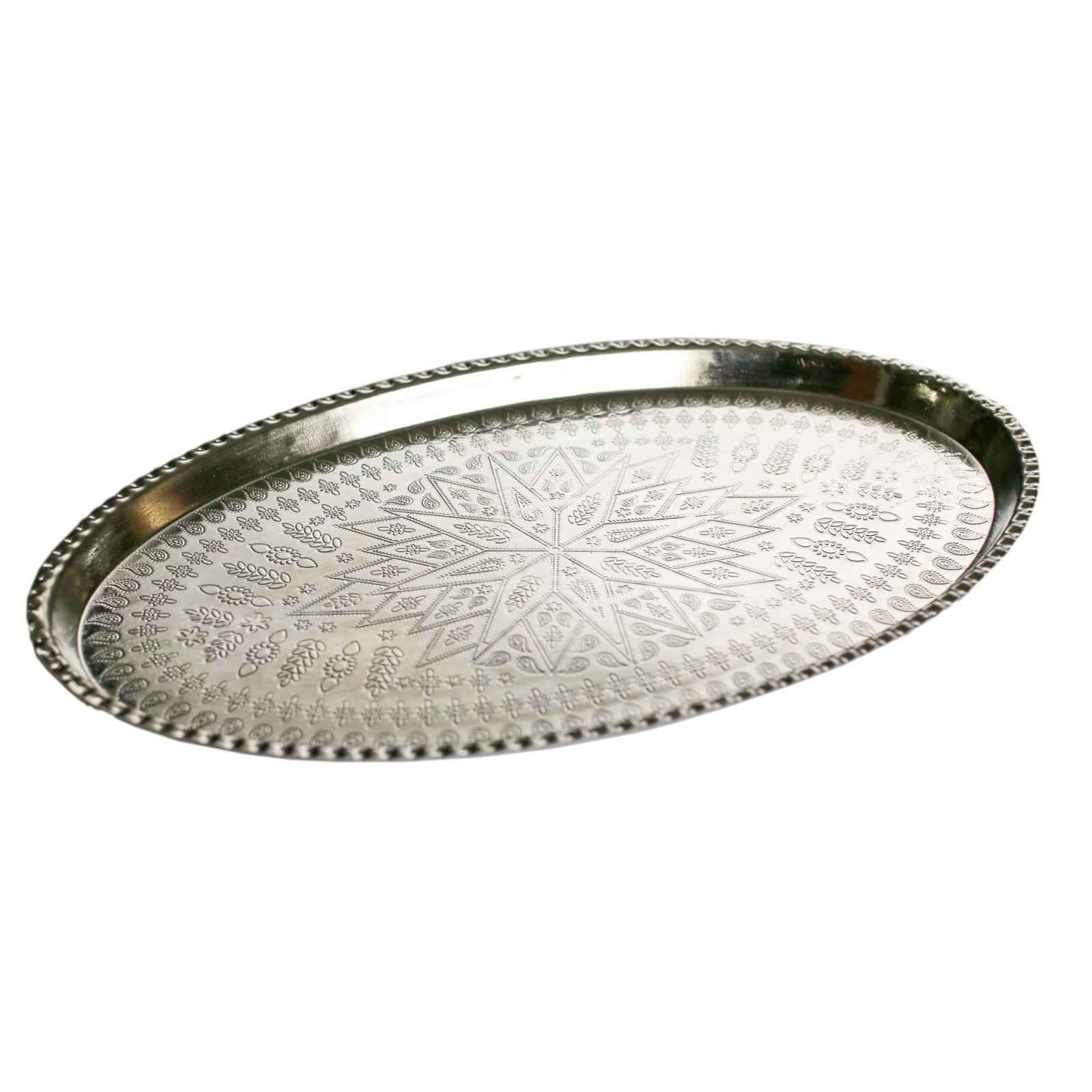 صينية تقديم نحاسية إيرانية مطروقة تقليدياً G47