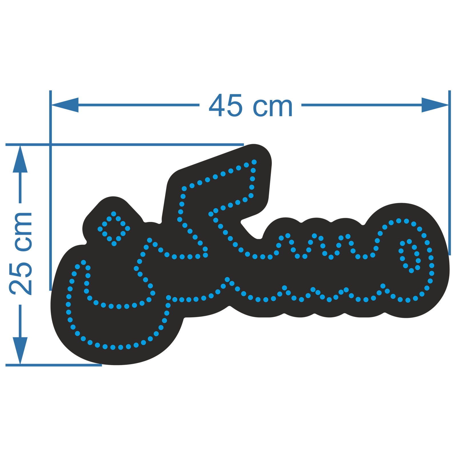 لوحة إعلانات LED إيرانية – مسكن أزرق