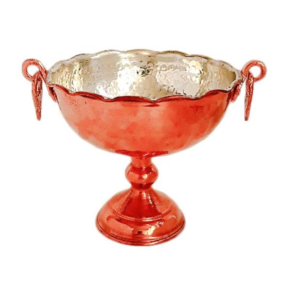 وعاء تقديم نحاسي مناسب للفواكه والحلويات مطرز فيرا