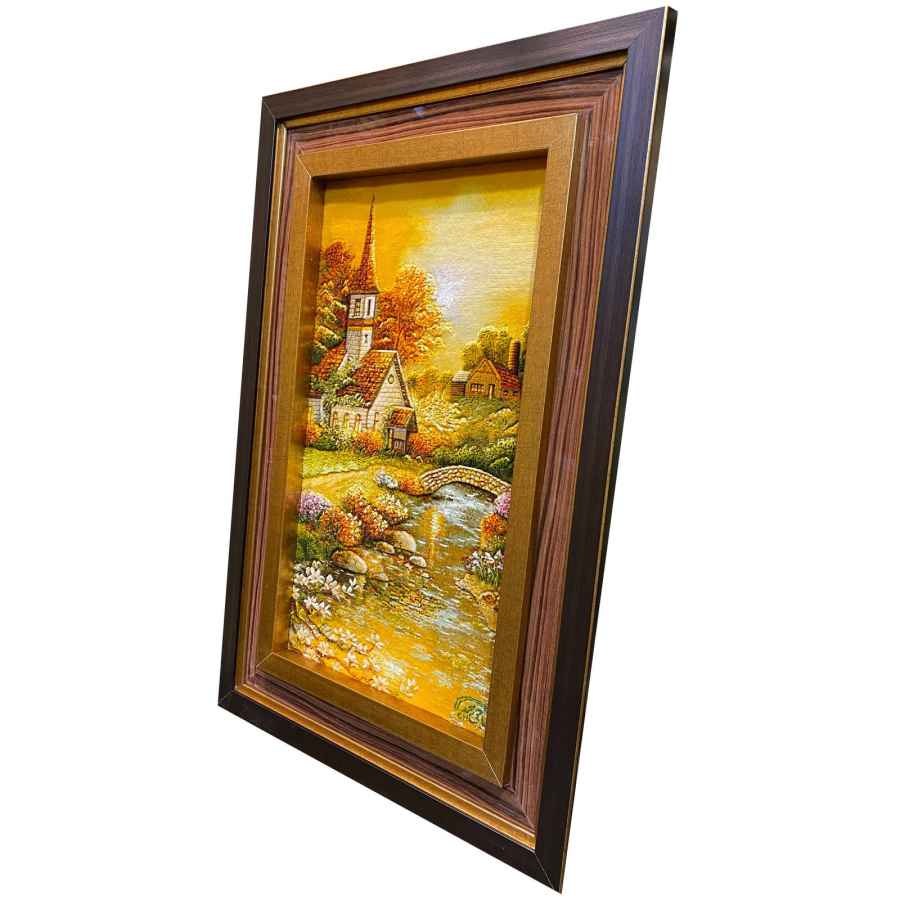 سجادة إيرانية تصويرية محبوكة يدويًا من تبريز تصور الرؤية