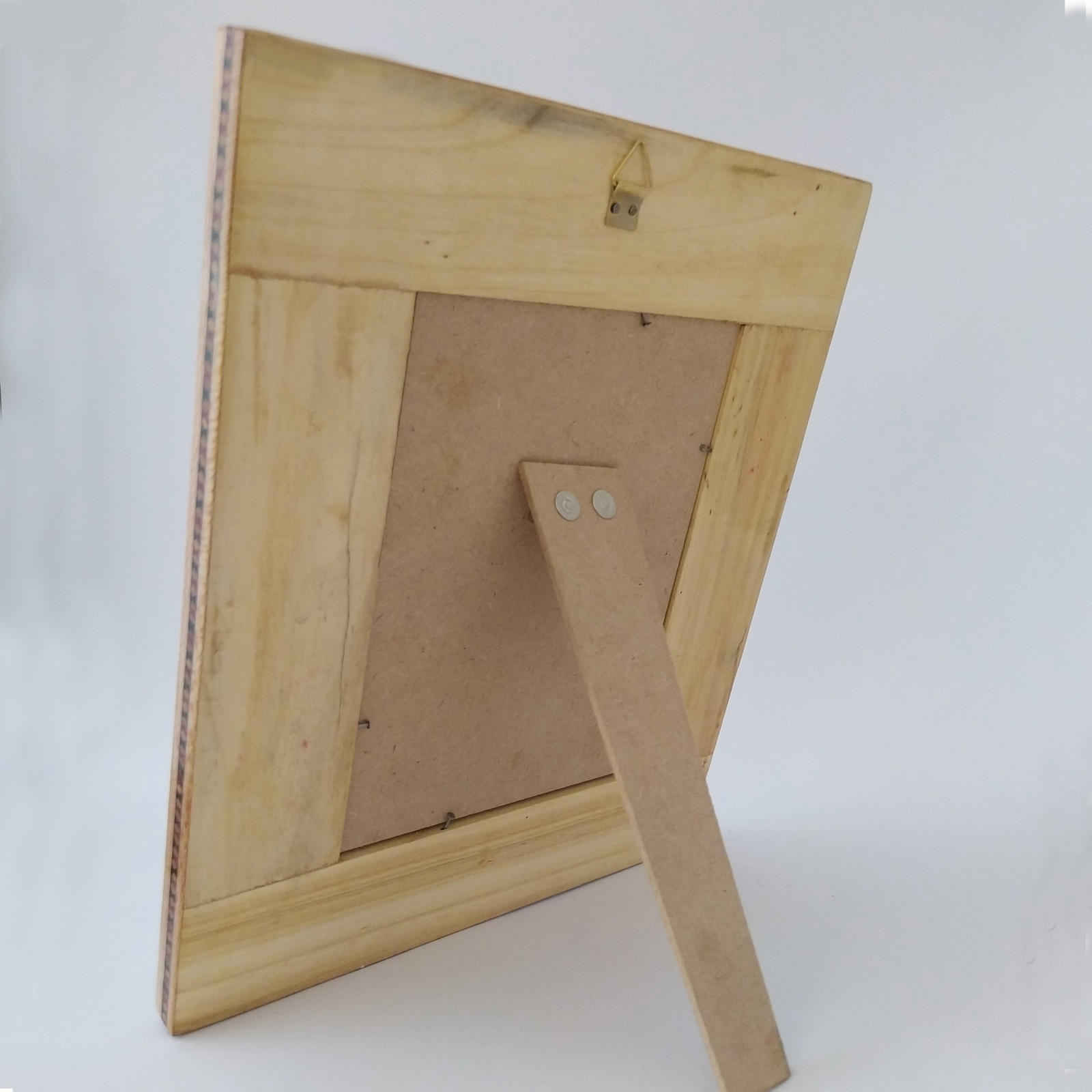 إطار مرآة خشبي إيراني – تصميم خاتمكار الزهور والطائر