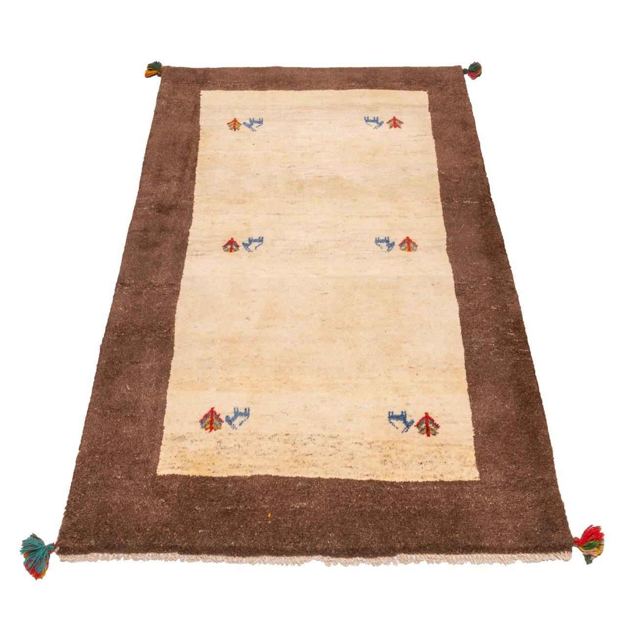 سجاد جابيه إيراني من الصوف محبوك يدويًا في شيراز كاشكولي أخضر داكن