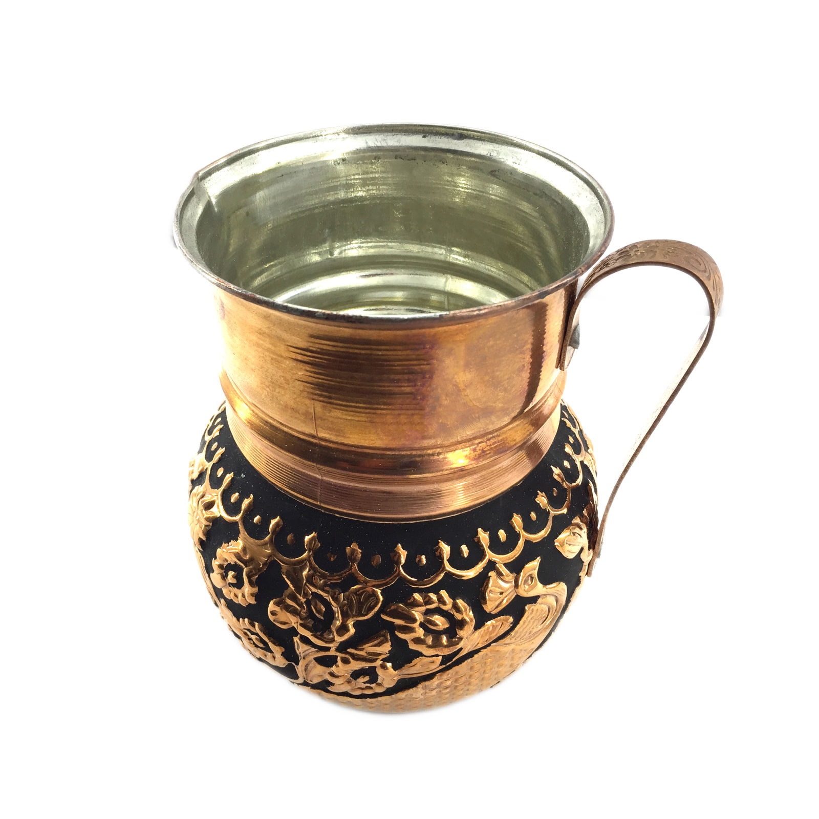 إبريق النحاس الإيراني التقليدي المطرقة – فلاور