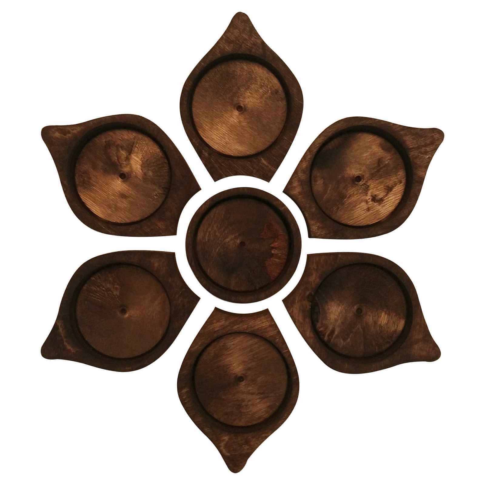 مجموعة خشبية للسبعة لنوروز السنة الإيرانية الجديدة زهرة