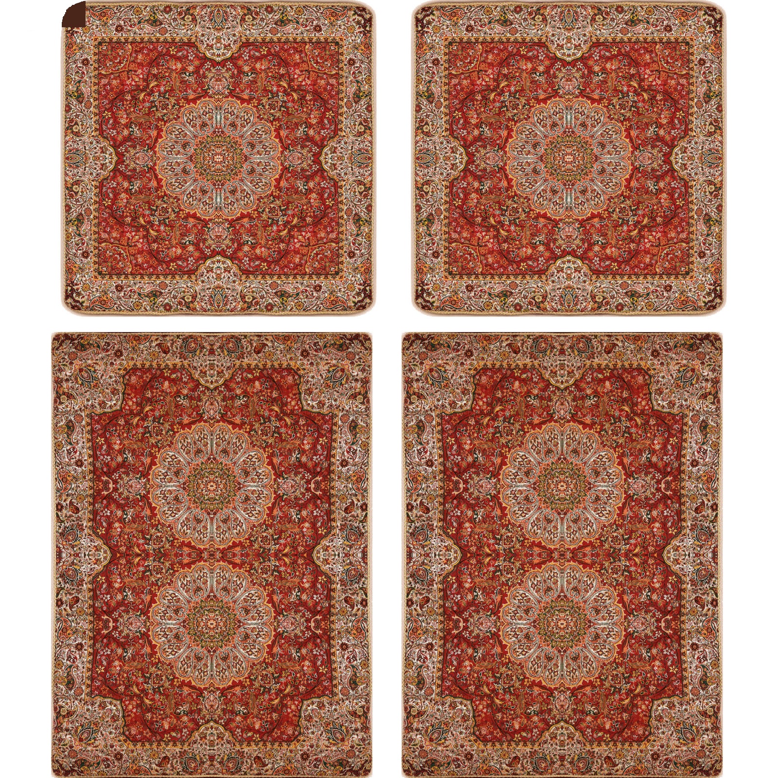 مجموعة مفارش سرير إيرانية – بطراز شرقي بحجم مزدوج من قماش الترمى – مهتا