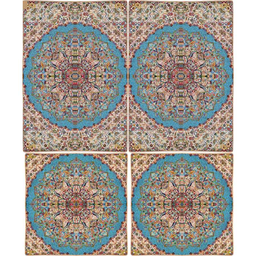 مجموعة مفارش سرير إيرانية – بطراز شرقي بحجم مزدوج من قماش الترمى – نينا