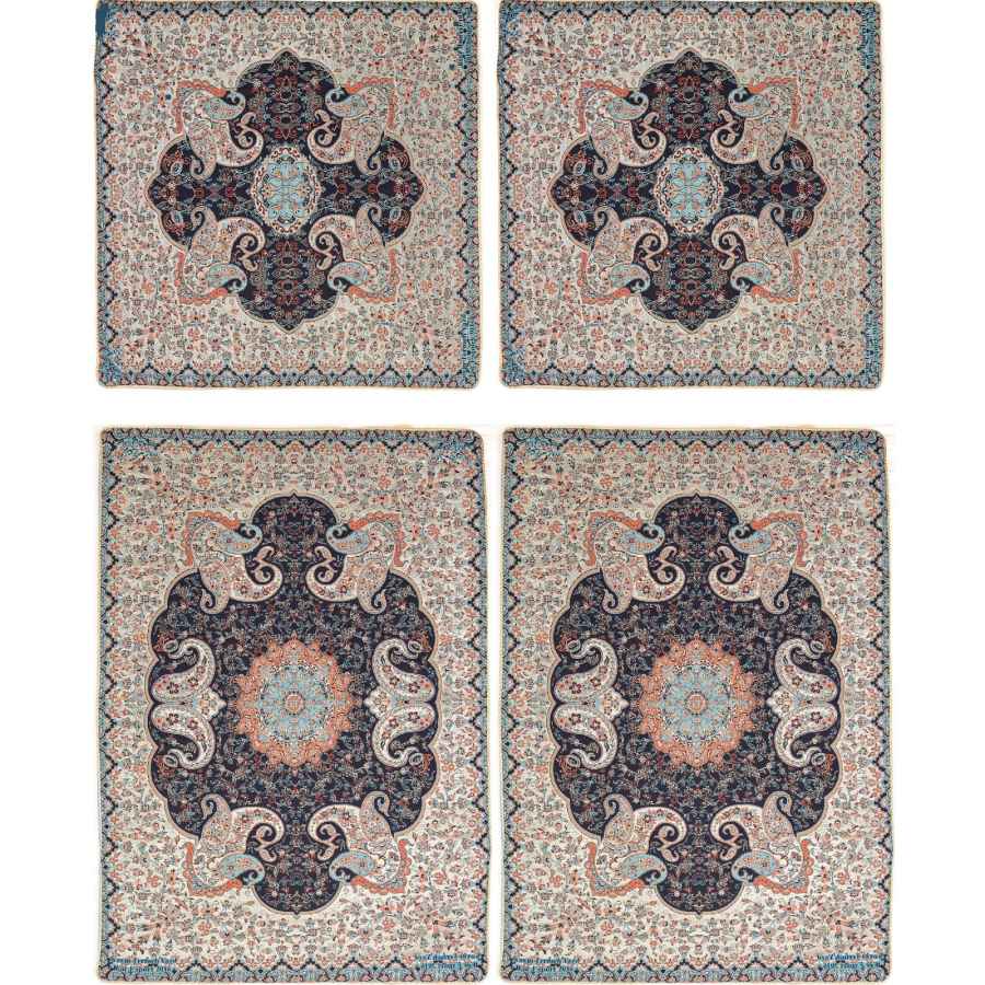 مجموعة مفارش سرير إيرانية – بطراز شرقي بحجم مزدوج من قماش الترمى – ترنج