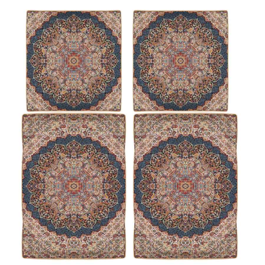 مجموعة مفارش سرير إيرانية – بطراز شرقي بحجم مزدوج من قماش الترمى – أرديبهشت