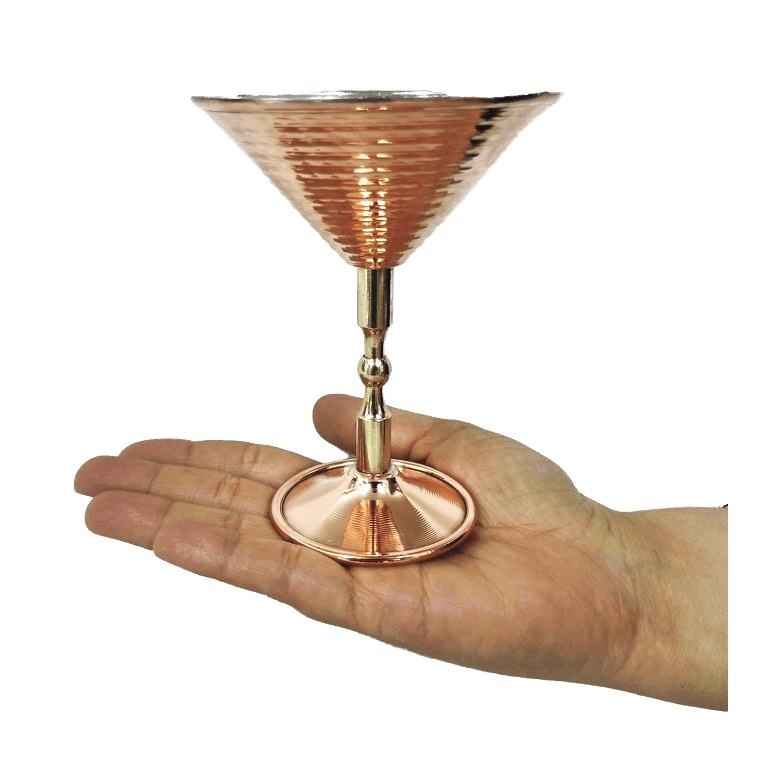كؤوس النبيذ المصنوعة يدويًا من النحاس الإيراني – نموذج سهند المطرقة