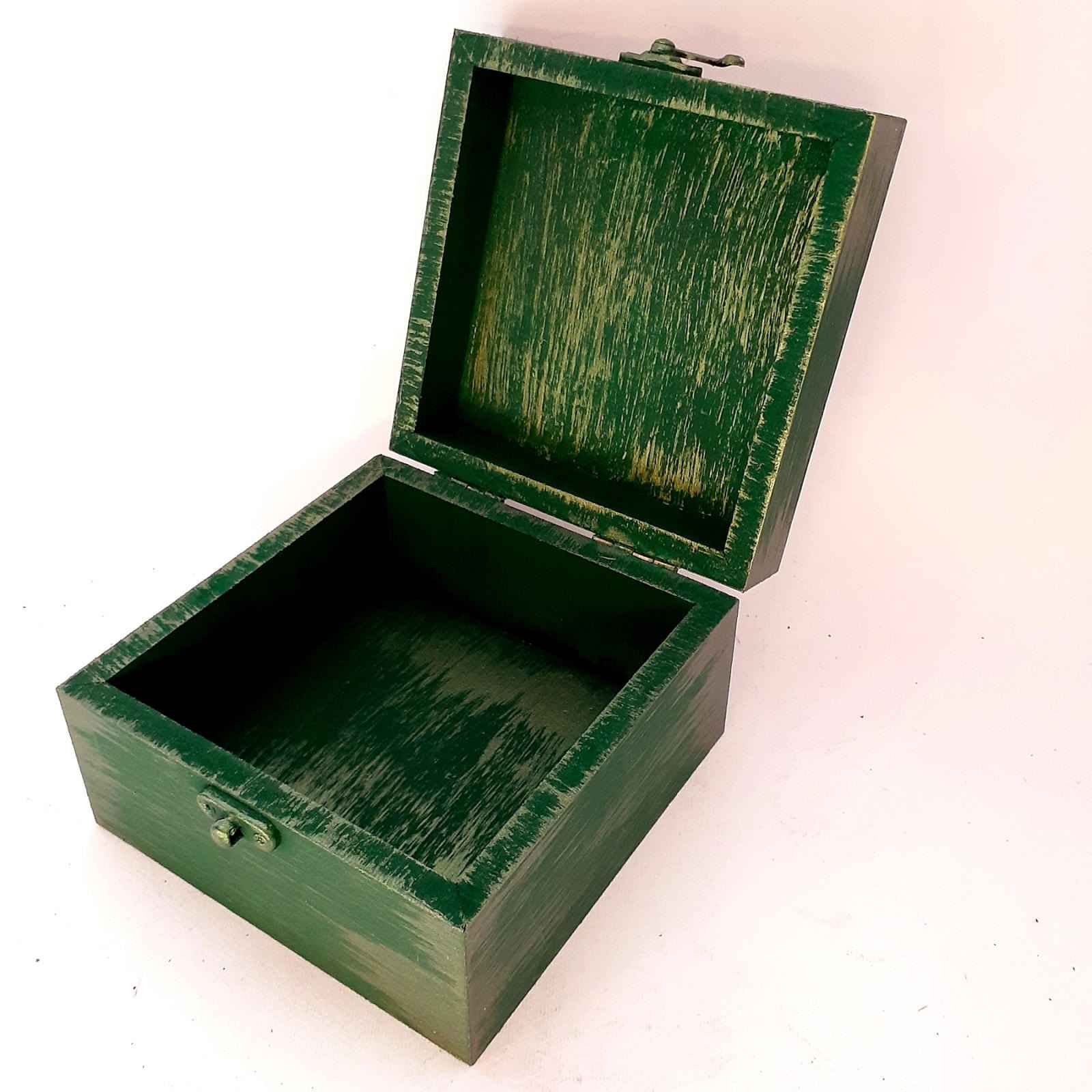 صندوق خشبي لهدايا مع نمط مستوحى من إيران وکاشي