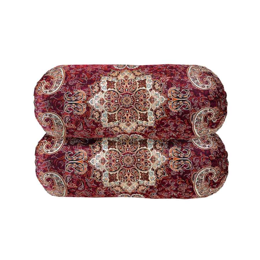 وسادة اسطوانية تقليدية إيرانية بقماش ترمه أنيق أفشان