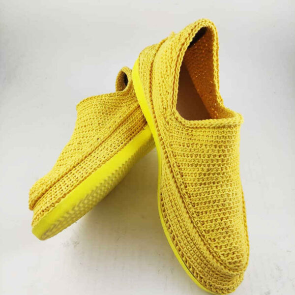 حذاء جيوة الإيراني - أحذية يدوية الصنع وقابلة للتنفس بتصميم شمس صفراء