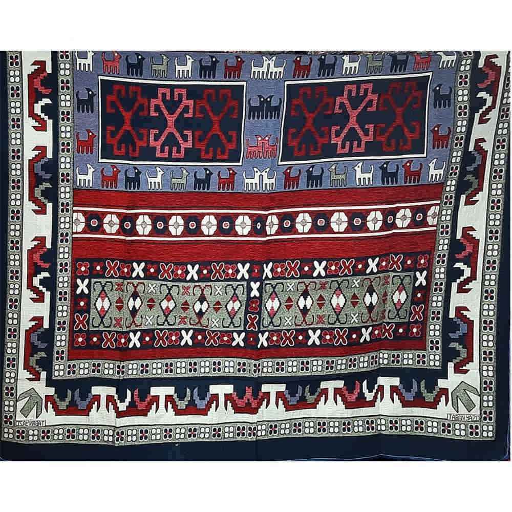 سجادة أرضية داخلية كبيرة على الطراز البوهيمي الإيراني عشایر