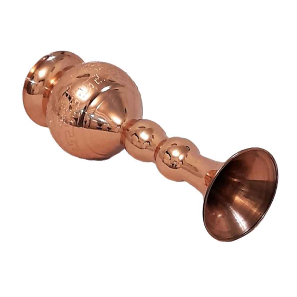 مزهرية إيرانية من النحاس المطروق الزخرفية يدويًا راز