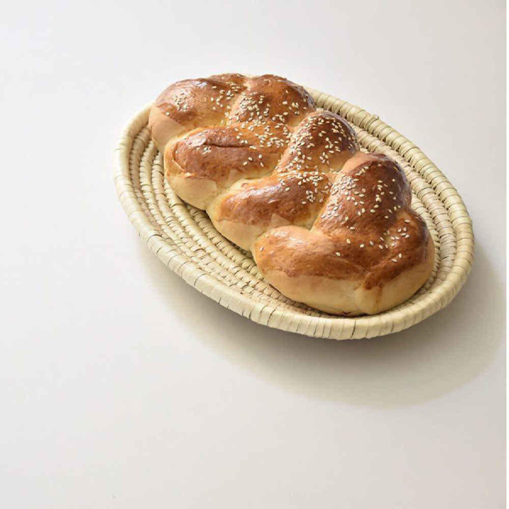 سلة من أوراق نخيل محبوكة نموذج سهرا