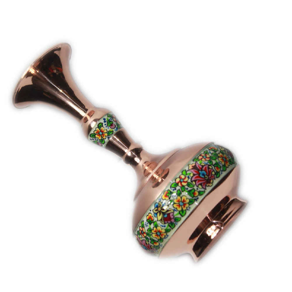 مزهرية نحاسية زخرفية بميناكاري إيراني طهورا