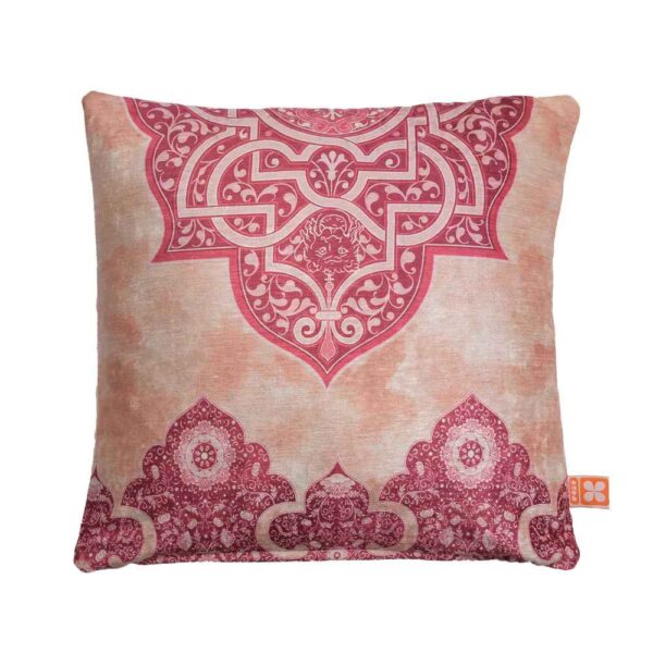 غطاء وسادة مخملي بتصميم وردي - مجموعة من 2
