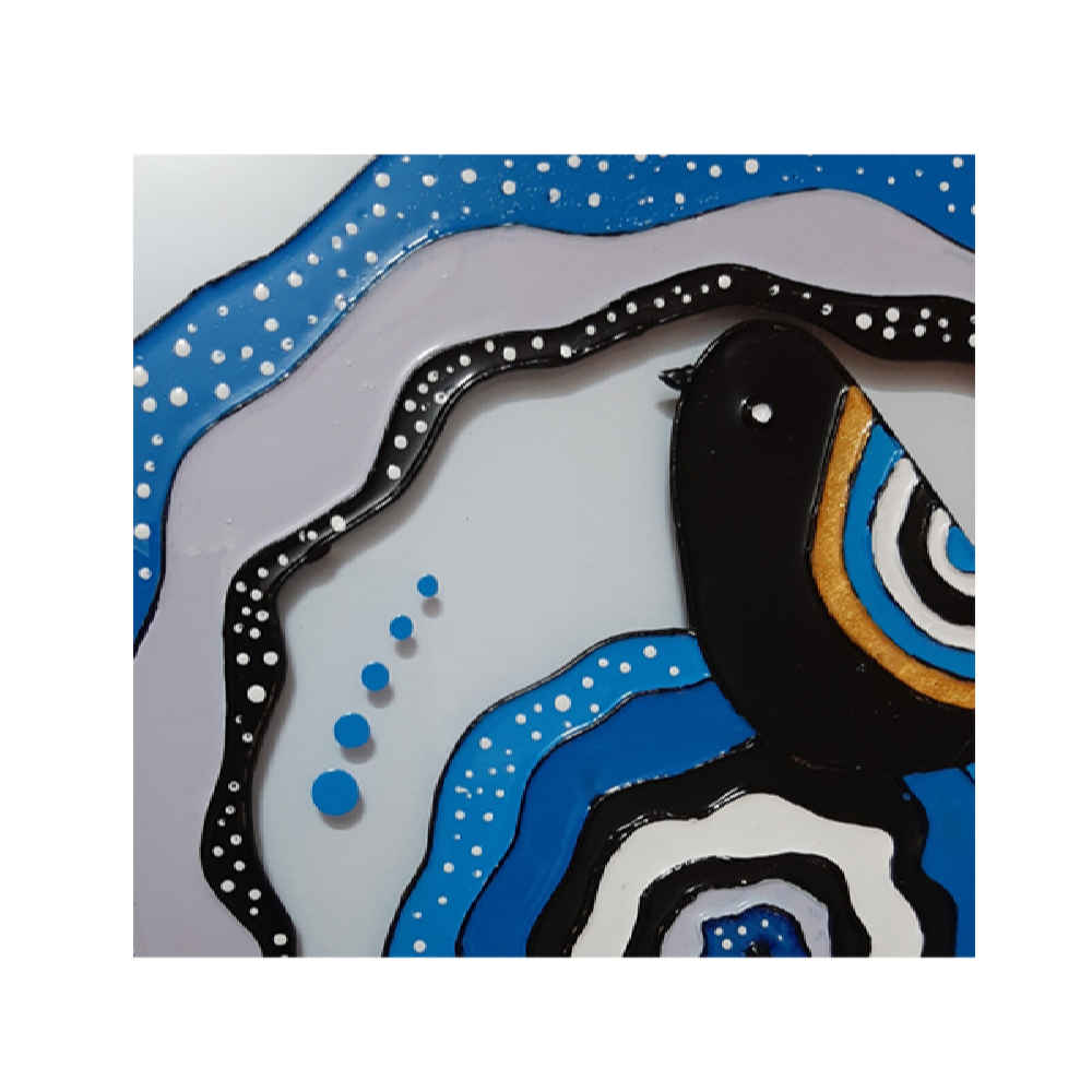 حامل مفاتيح جداري خشبي مزخرف بتصميم عين الحسد ٢٢