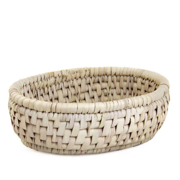 سلة تخزين من أوراق نخيل محبوكة نموذج هانية