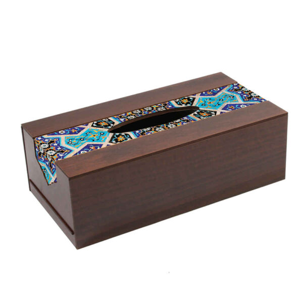 غطاء علبة مناديل خشبي ريفي – چاوش